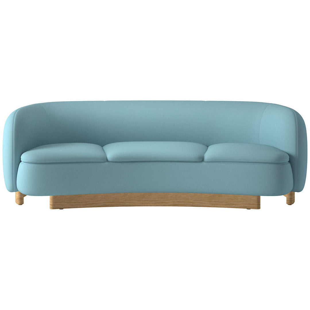 Muir Curved Sofa Logan Iceberg by Lawson Fenning