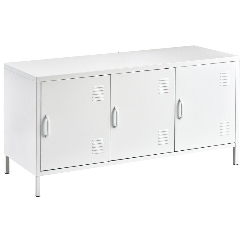 Metal 3 Door Accent Cabinet