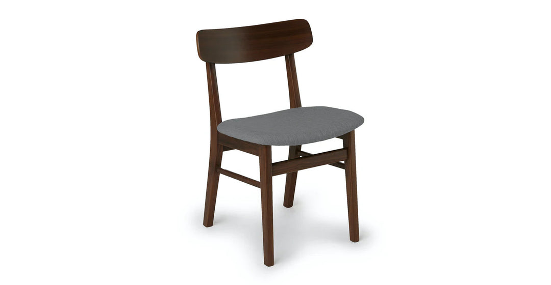 Ecole Thunder Gray Walnut Dining Chair