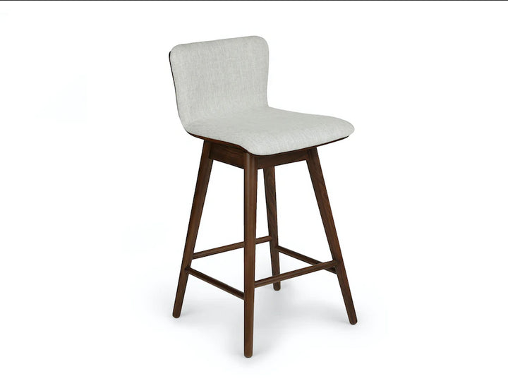 Sede Mist Gray Walnut Swivel Counter Stool