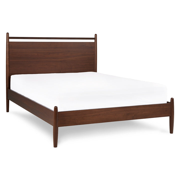 Lenia Panel Walnut Full Bed-Full