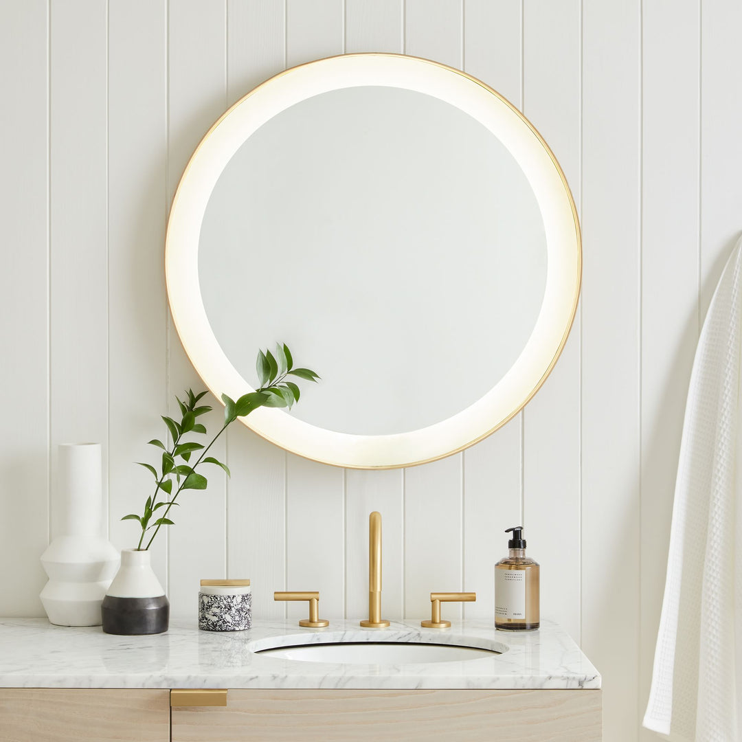 Curved Light Up Vanity Mirror