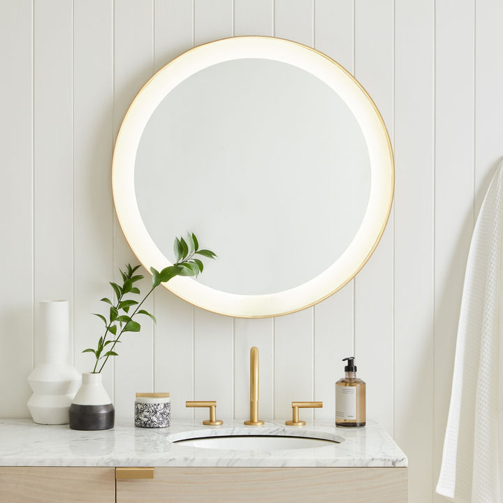 Curved Light Up Vanity Mirror