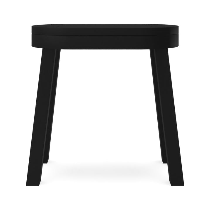 Woodland Carved Wood Accent Table