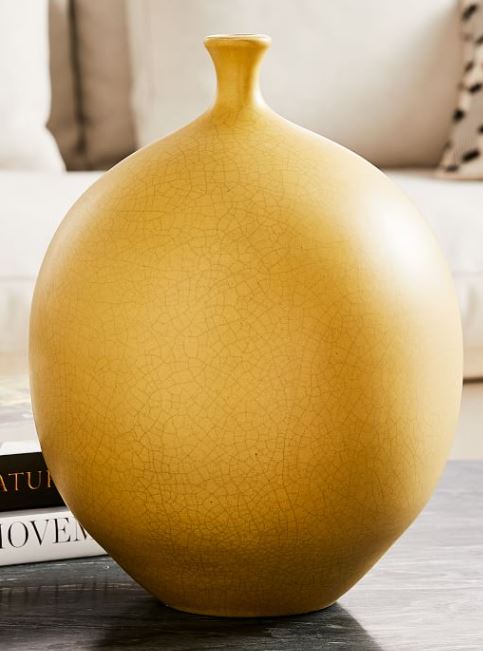 Crackle Glazed Ceramic Vases