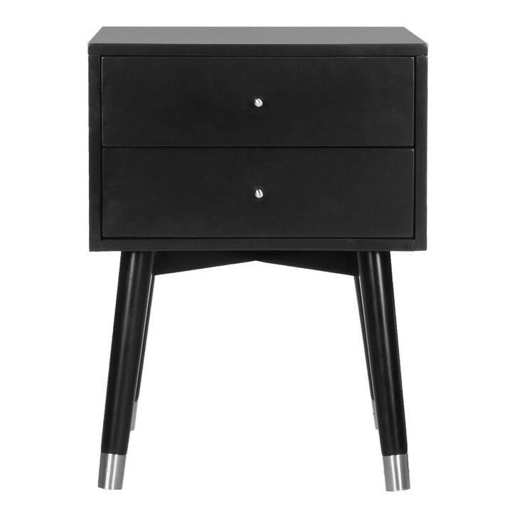 Debriana 2 Drawer Metal Nightstand