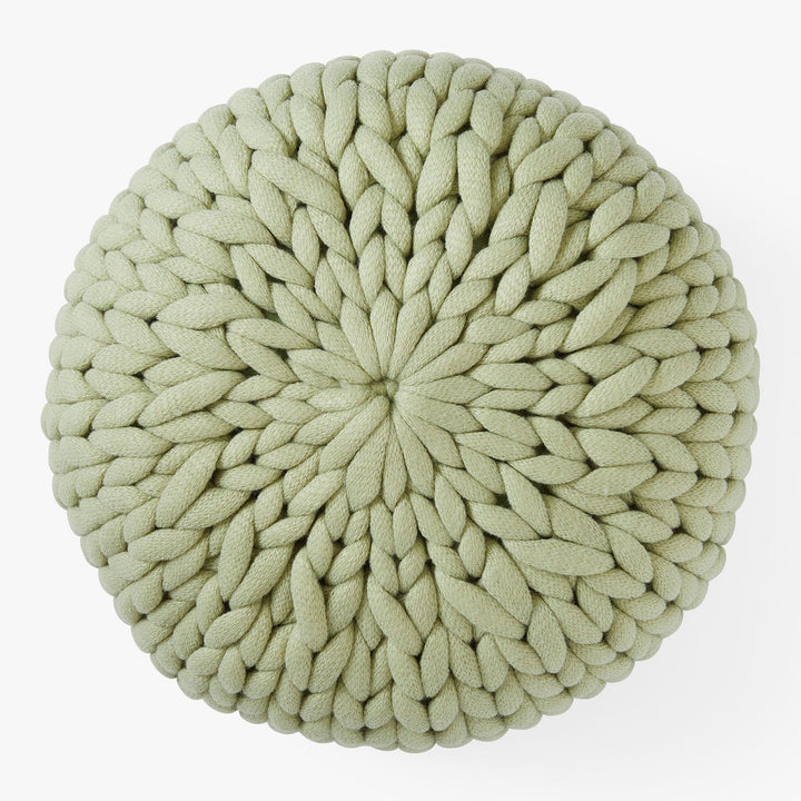 Round Chunky Knit Pillow
