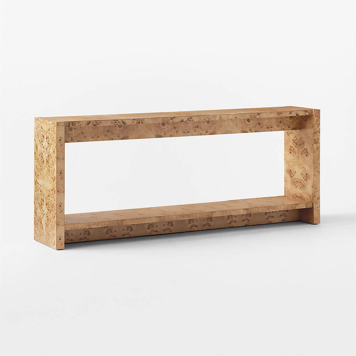 Niche 70 Neutral Burl Wood Console Table