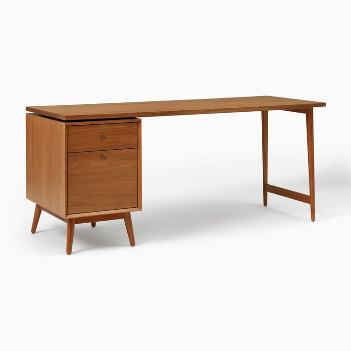 Mid Century Modular Desk File Cabinet