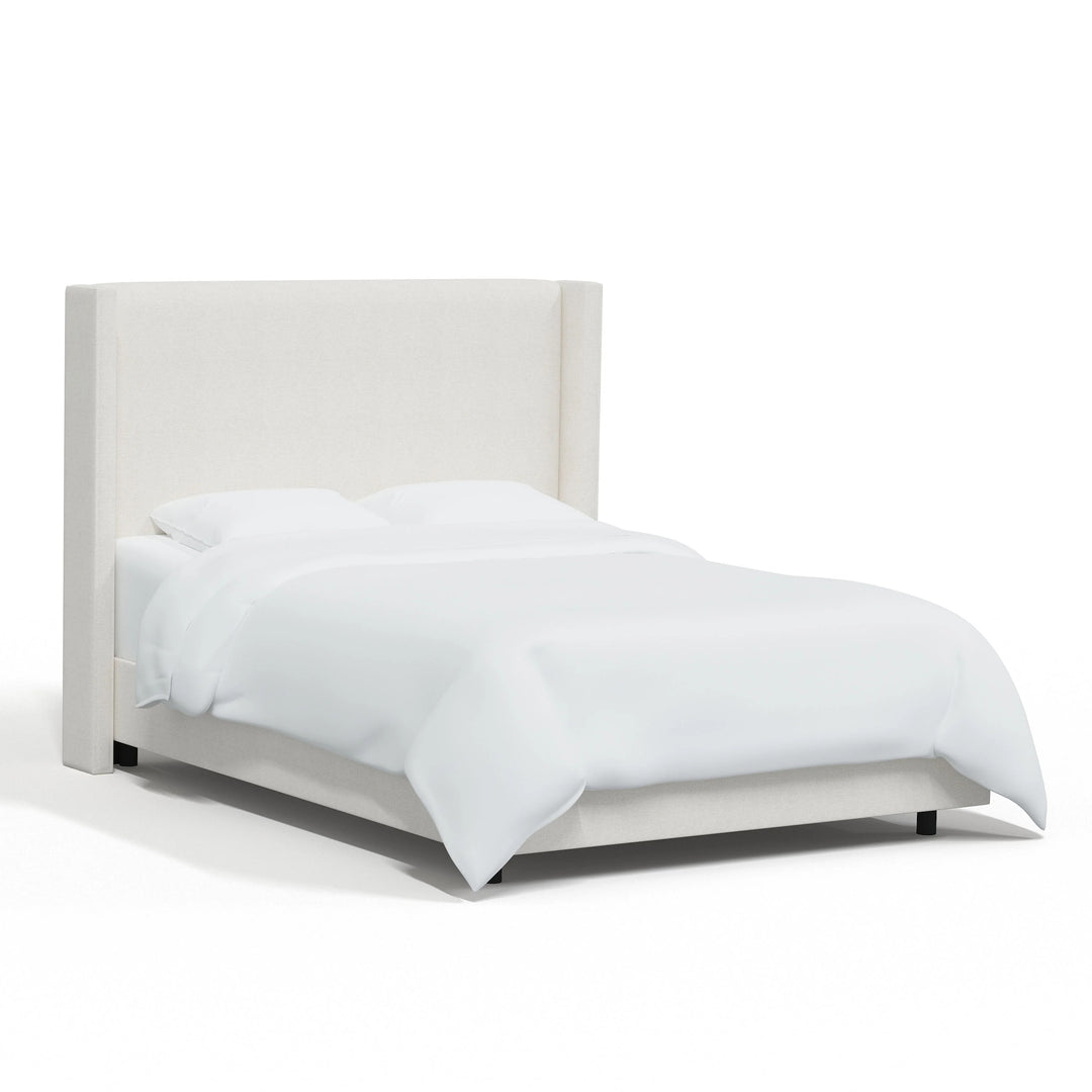 Hanson Upholstered Wingback Bed Full