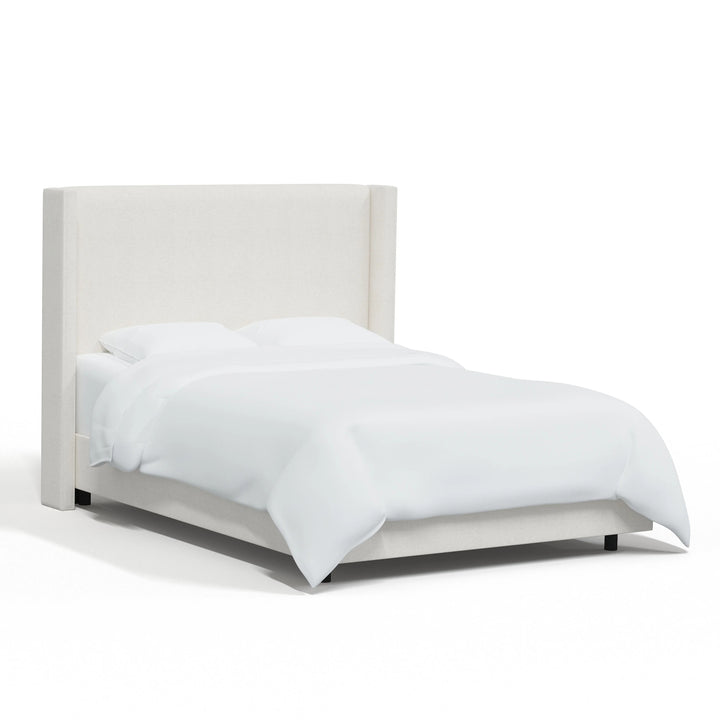 Hanson Upholstered Wingback Bed Full