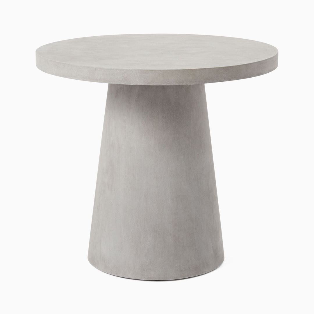 Concrete Pedestal Round Dining Table-32"