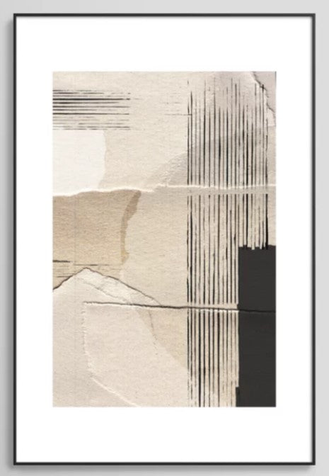 Paper Abstract Framed Art Print