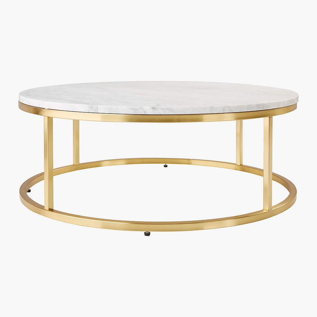 Smart Round Marble Brass Coffee Table