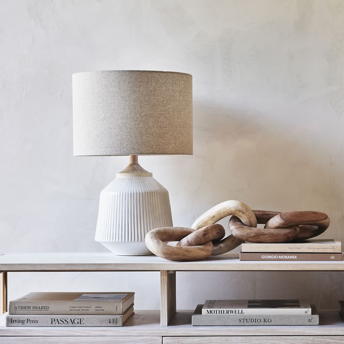 Roar And Rabbit Ripple Ceramic Table Lamp