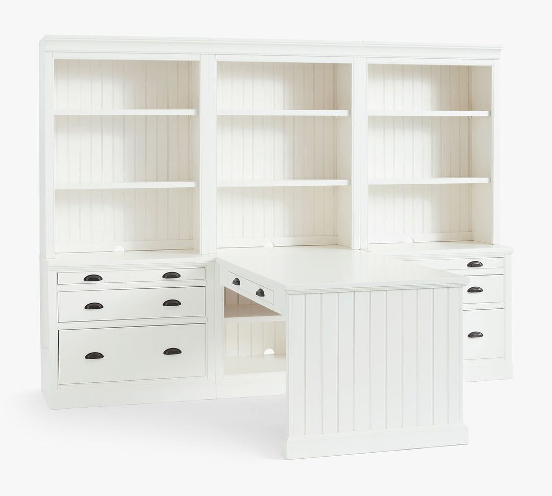 Aubrey 108" Peninsula Desk Office Suite