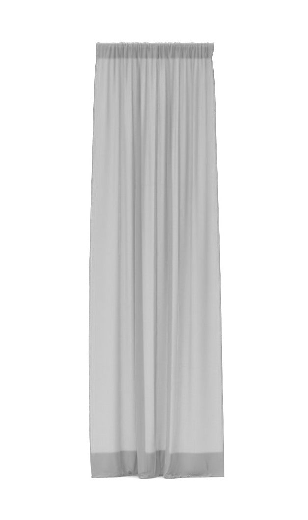 Belgian Flax Linen Rod Pocket Sheer Curtain 96"