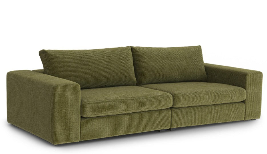 Beta 98" Modular Sofa - Cypress Green