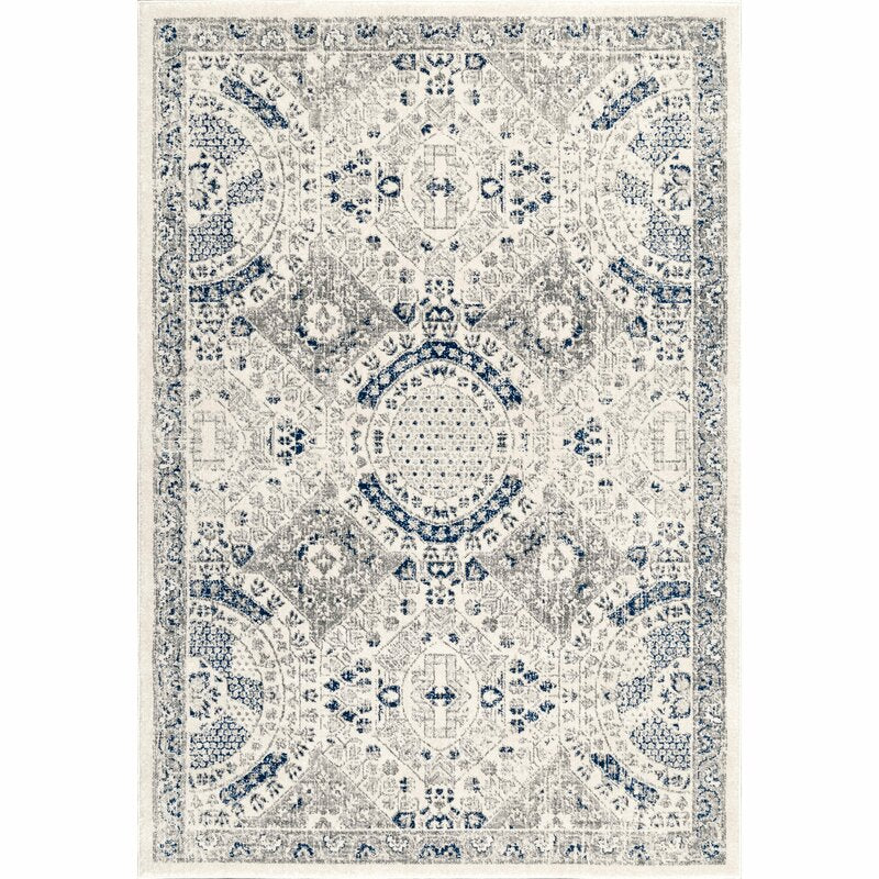 Kristine Oriental Blue Area Rug-9'x12'