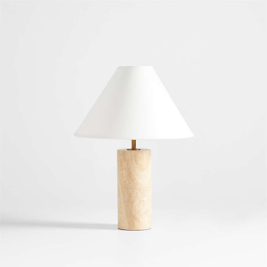 Navagio Travertine Table Lamp