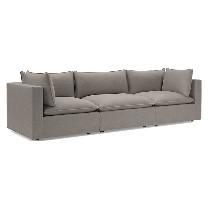 Lotus Deep Modular 3-Piece Low Sofa Sectional
