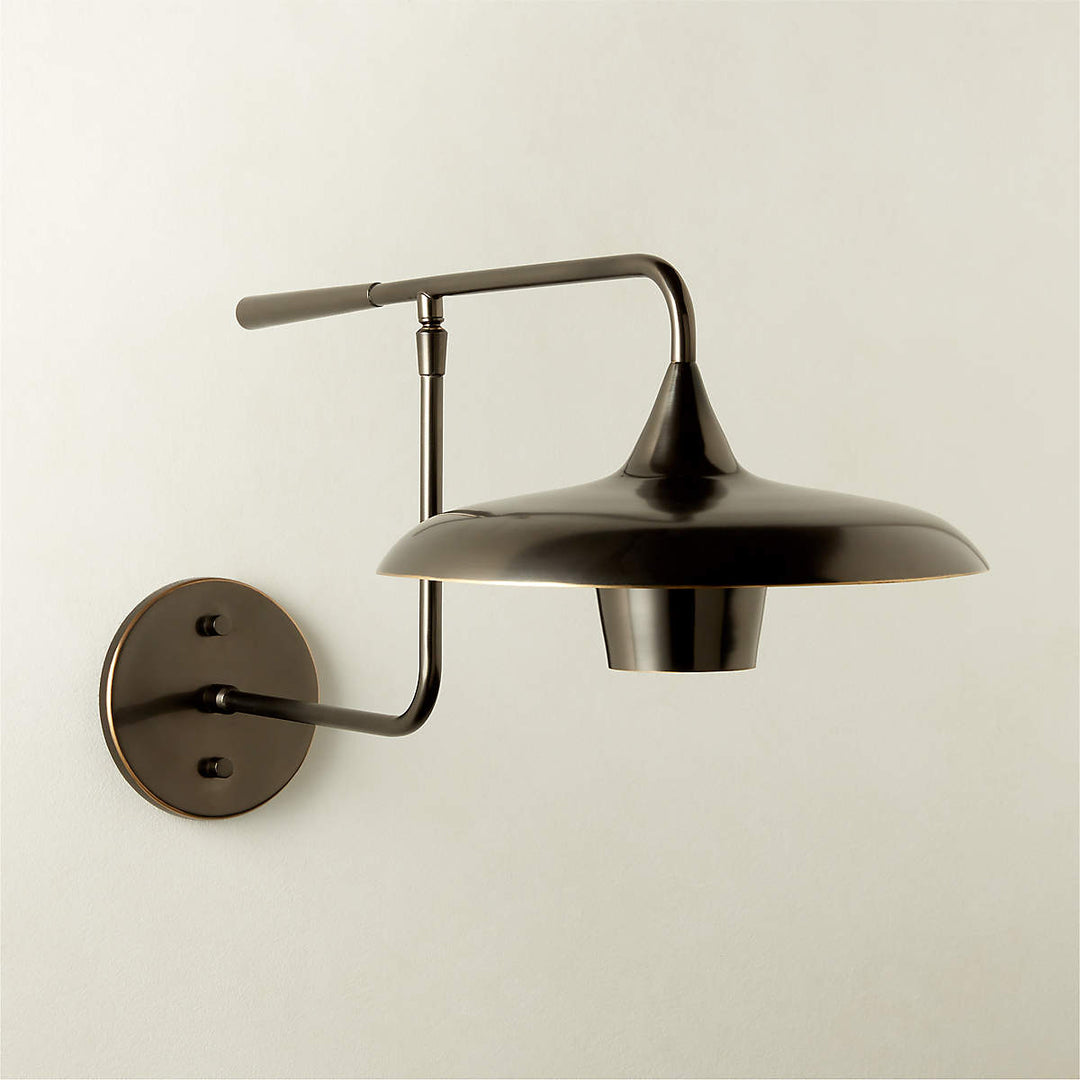 BRIO BLACKENED BRASS ARTICULATING WALL SCONCE