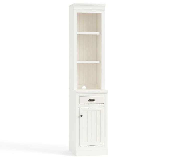 Aubrey Narrow Bookcase with Door