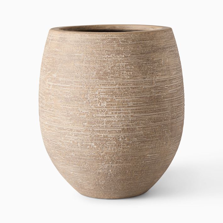Curved Ficonstone IndoorOutdoor Planters