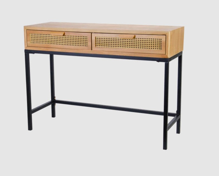 Armands Rustic Console Table with 2 Drawers