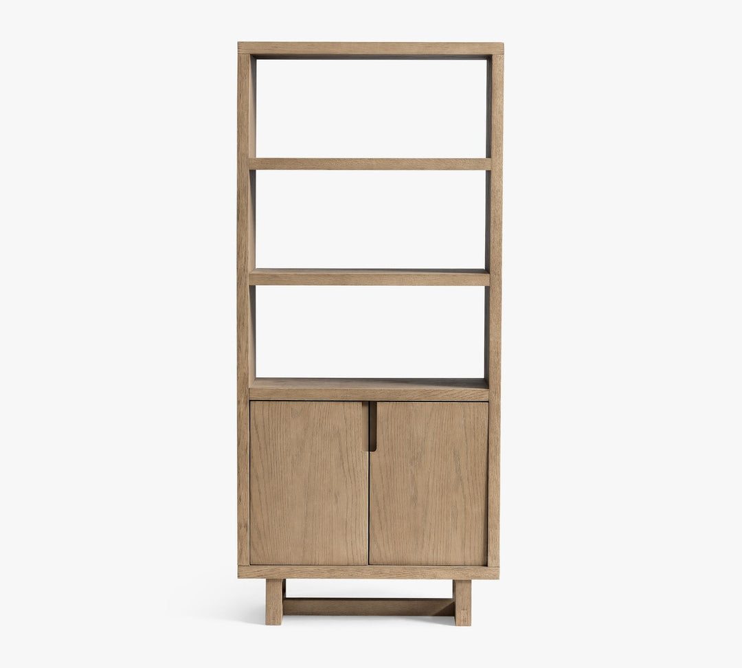Portola Open Bookcase with Doors