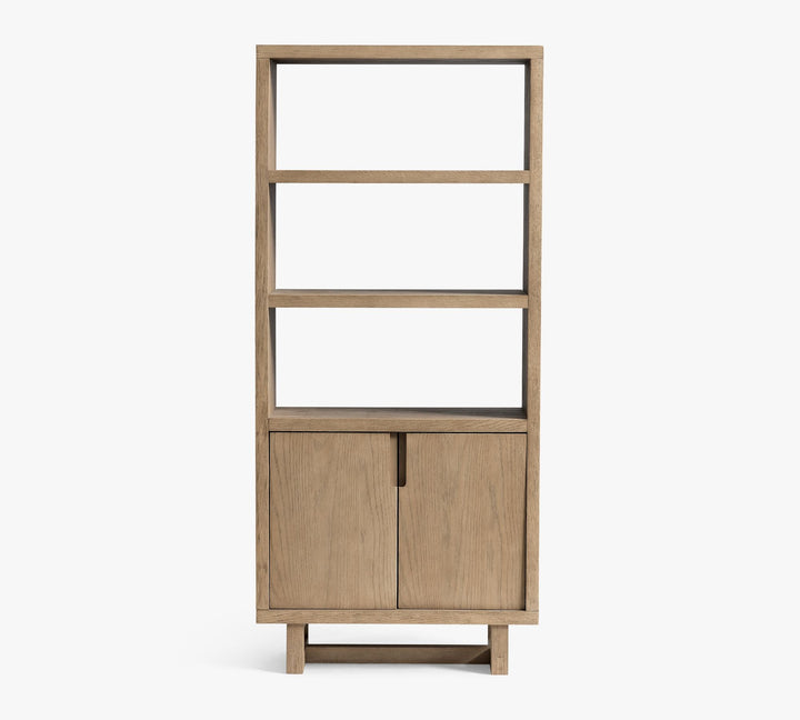 Portola Open Bookcase with Doors