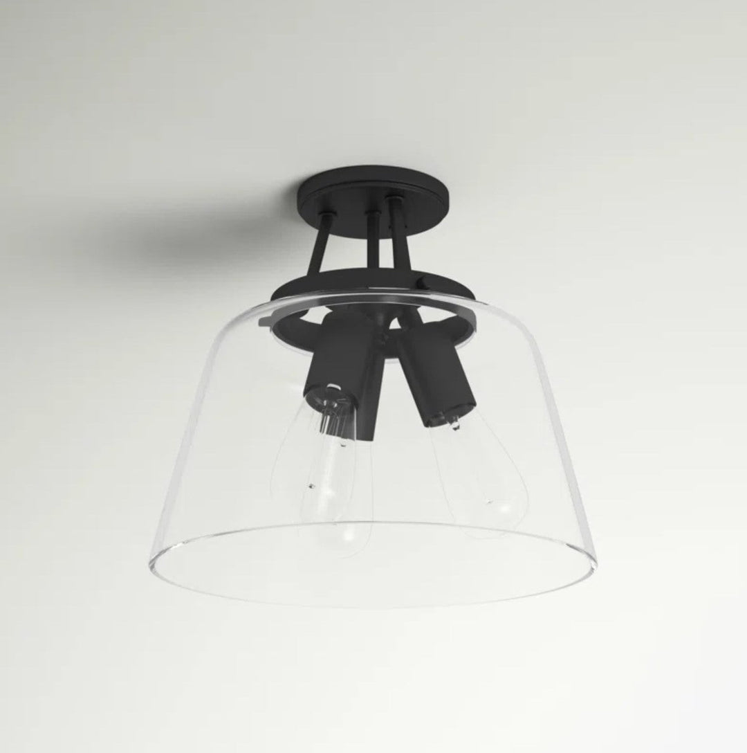 Macklin Glass Semi Flush Mount