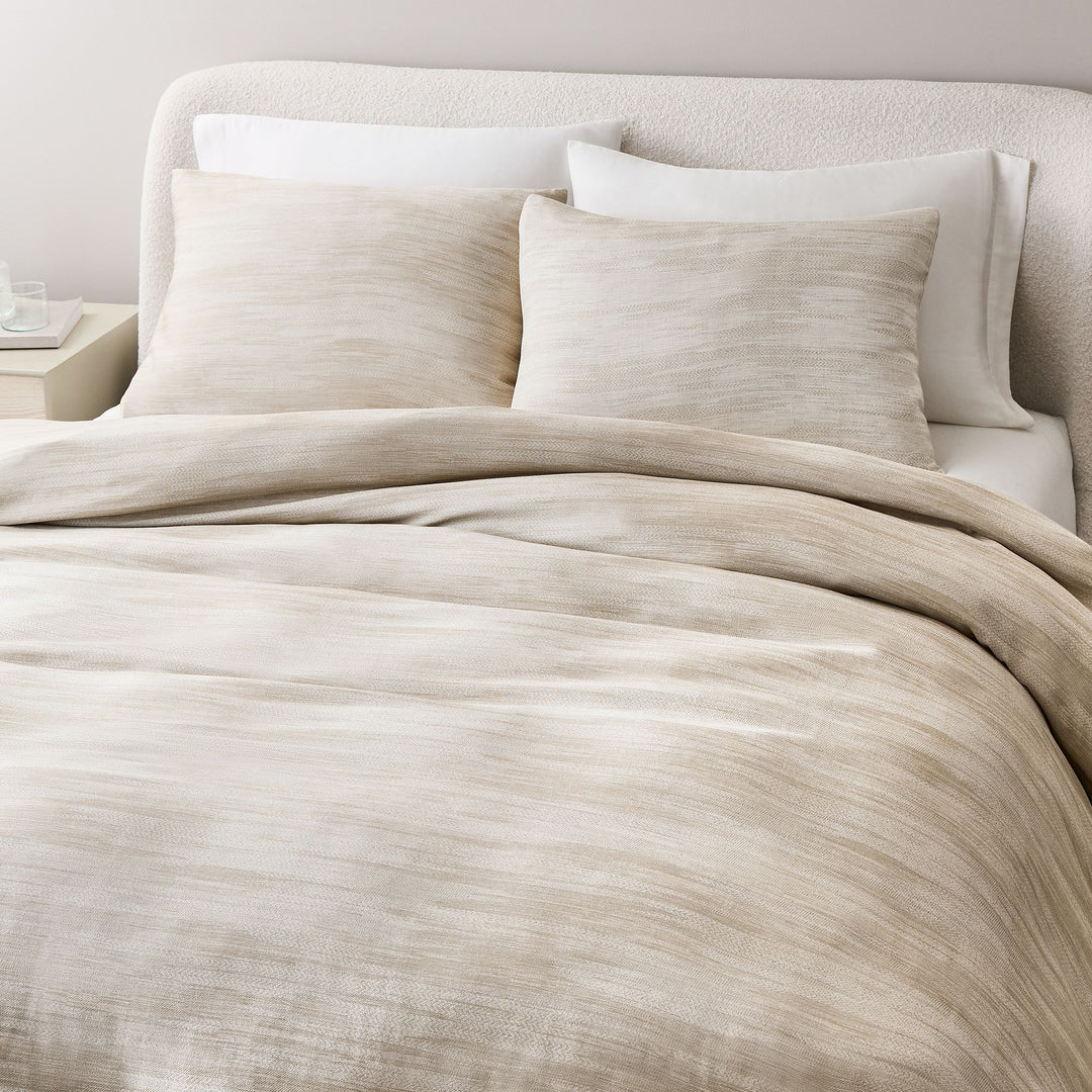 Silky TENCEL Striated Duvet Cover-Queen
