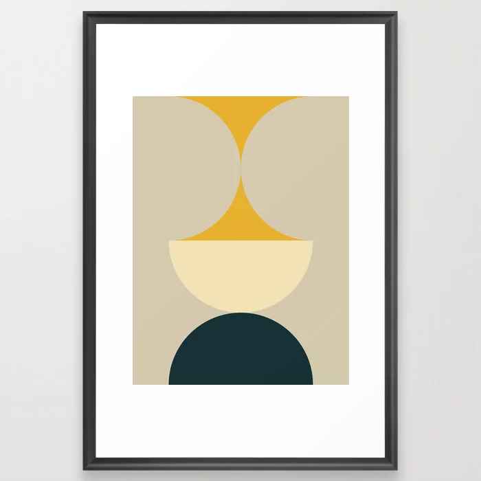 Mid Century 31B Art Print with Frame-24"x36"