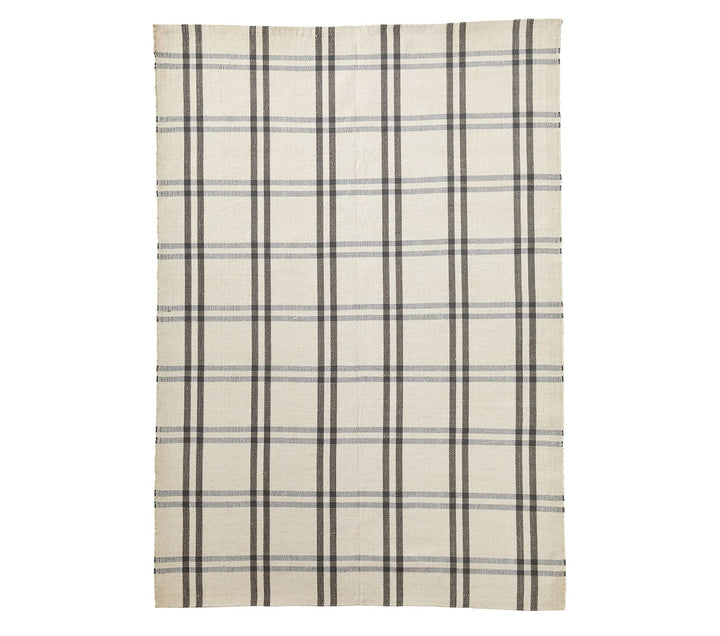 Plaid Woven Rug 9x12'