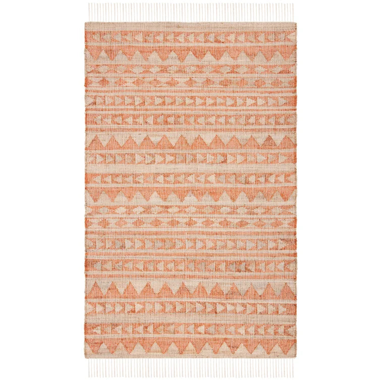 Bel-Air Flatweave Natural/Rust Rug
