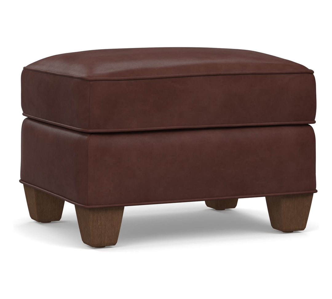 Irving Leather Storage Ottoman