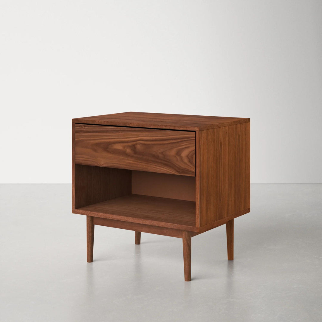 Indra Solid Manufactured Wood Nightstand