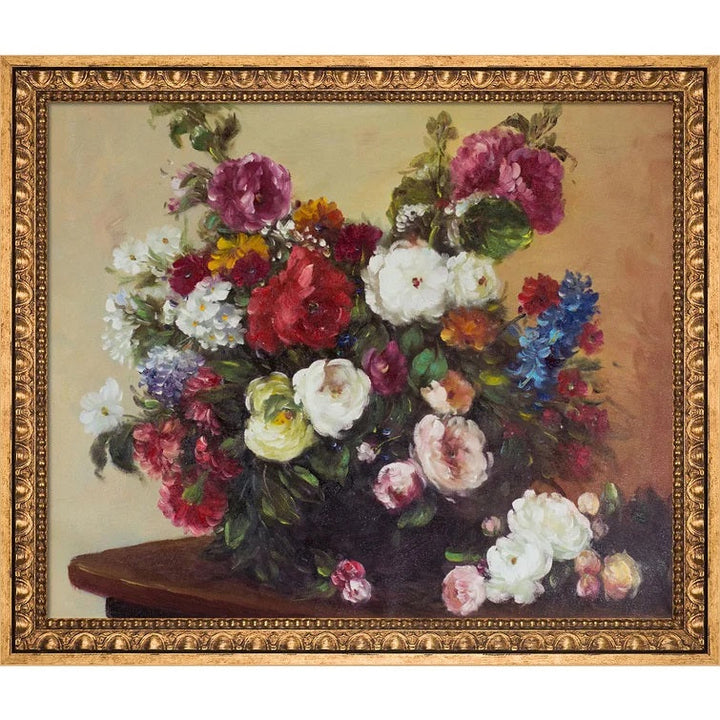 Bouquet Of Diverse Flowers Latour Picture With Frame 34"x24"