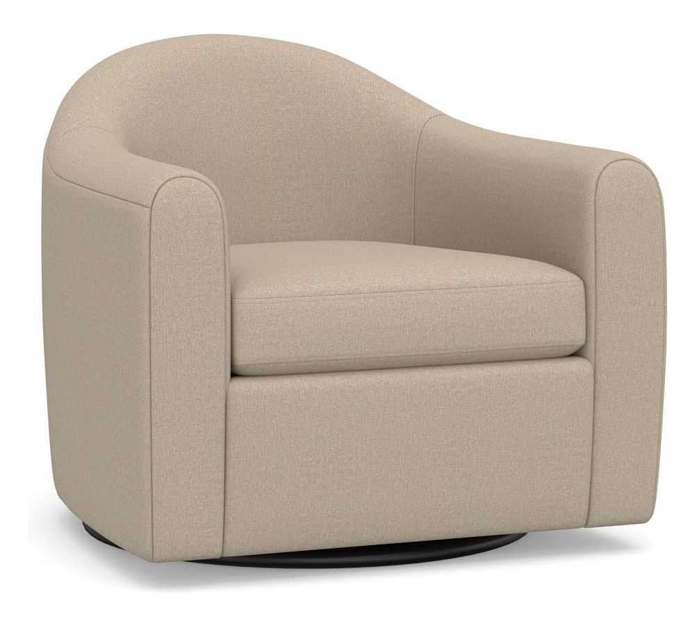 Gideon Upholstered Swivel Armchair