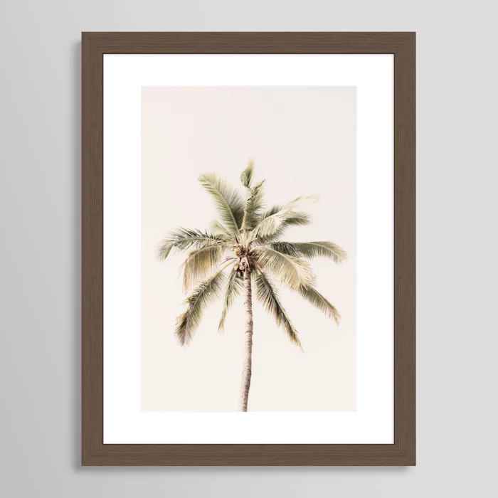Palm Tree Art Print with Frame-18"x24"