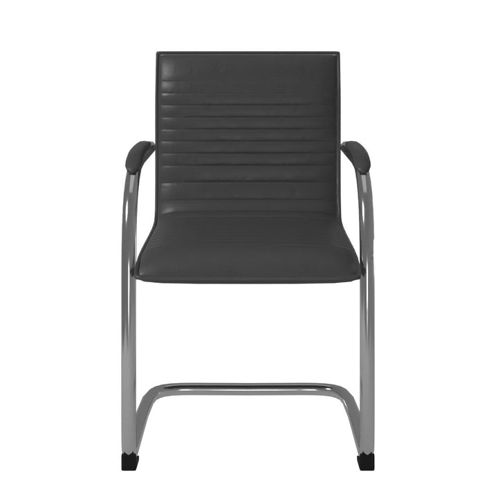 Hathorn Vinyl Guest Chair with Metal Frame