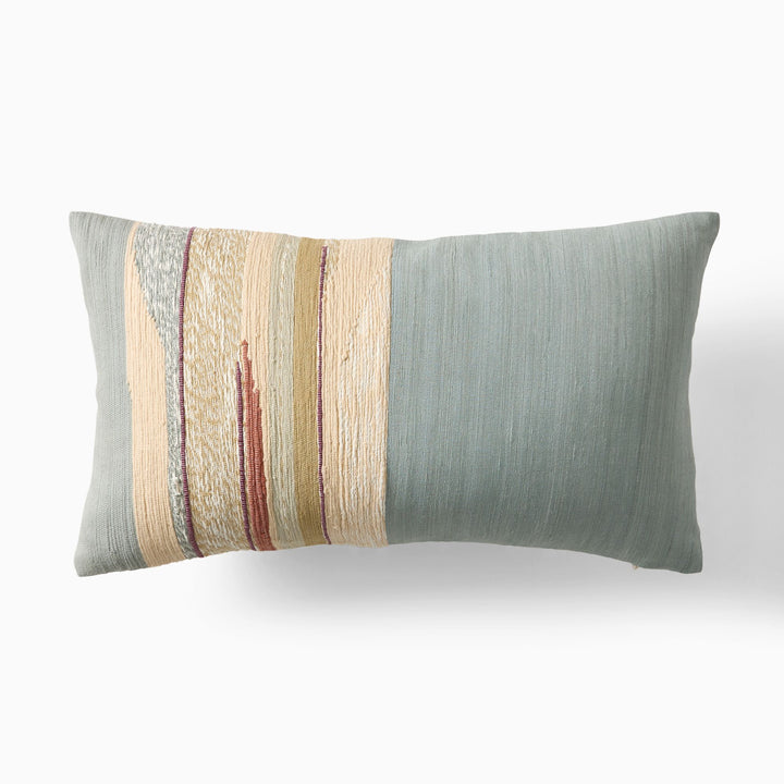 Mixed Woven Landscape Pillow Cover 12x21