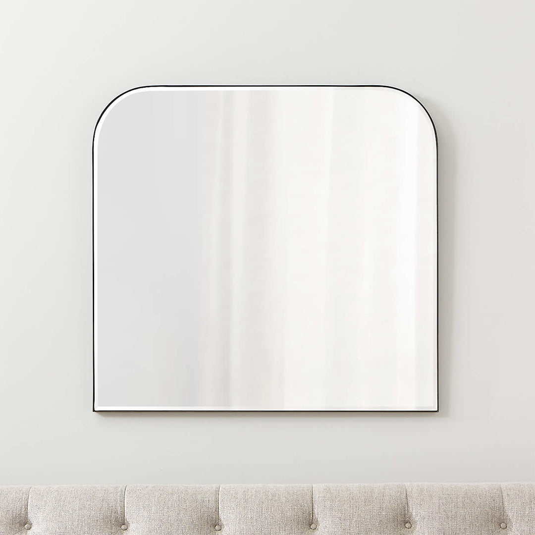 Edge Black Arch Wall Mirror