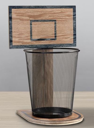 Basketball Hoop Trashcan