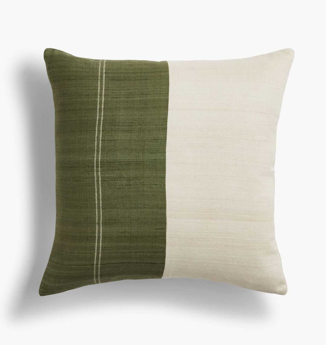 Color Block Silk Pillow Cover