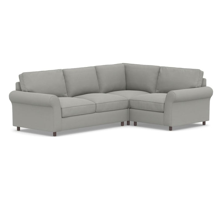 PB Comfort Roll Arm Upholstered 3-Piece Sectional