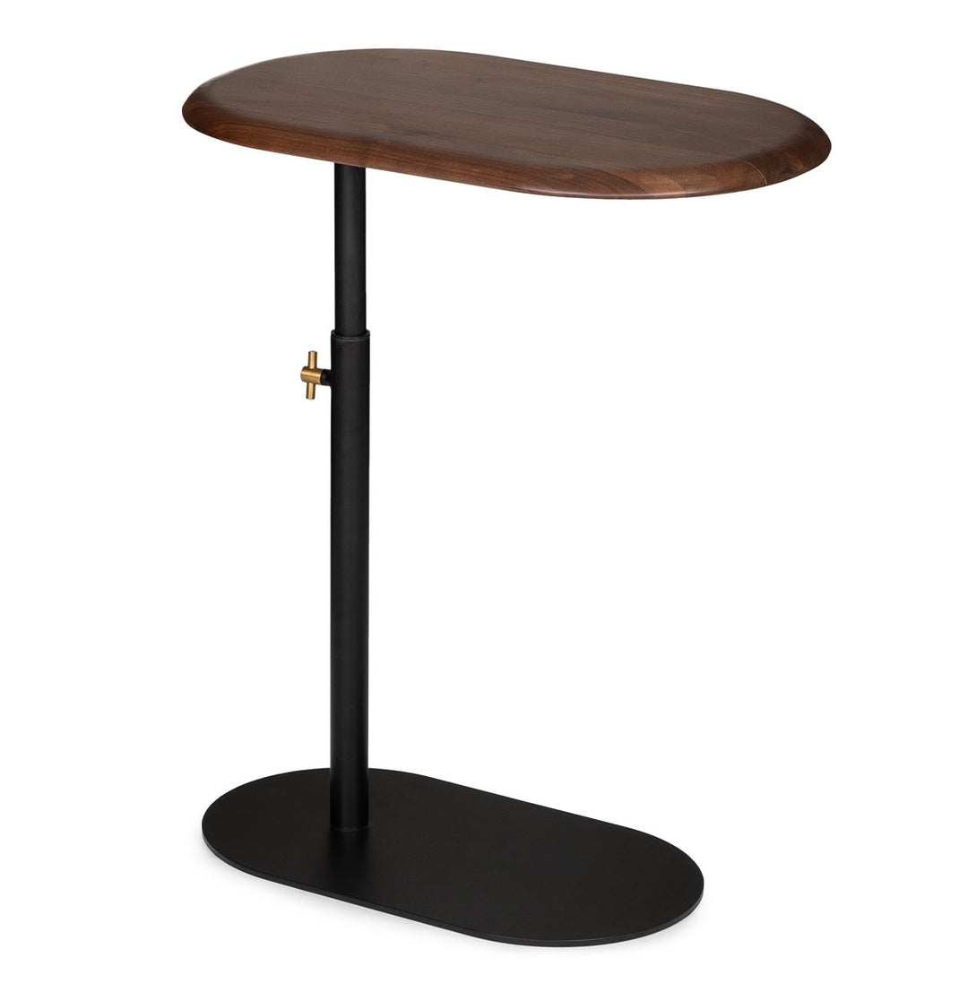 Portima Walnut Adjustable Side Table