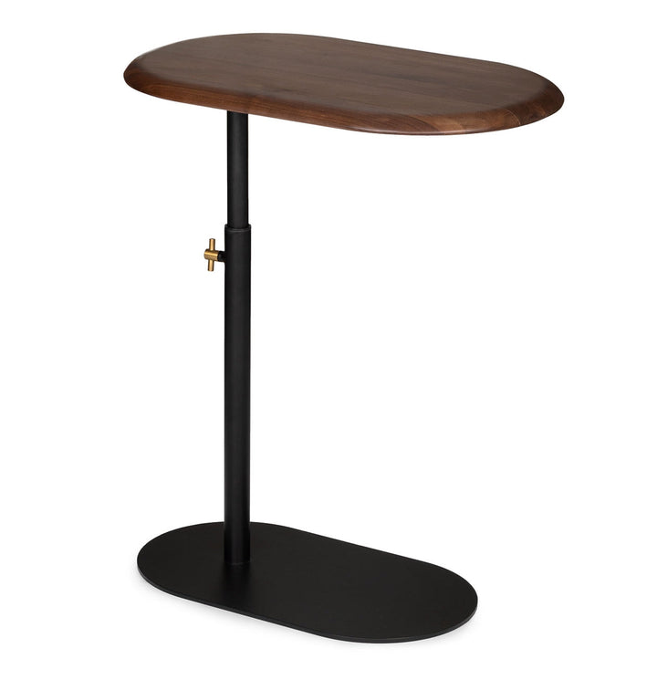 Portima Walnut Adjustable Side Table
