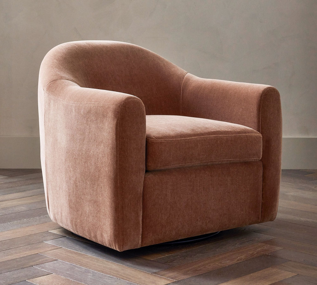 Gideon Upholstered Swivel Armchair